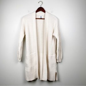 Old Navy Long Knit Cardigan Cream